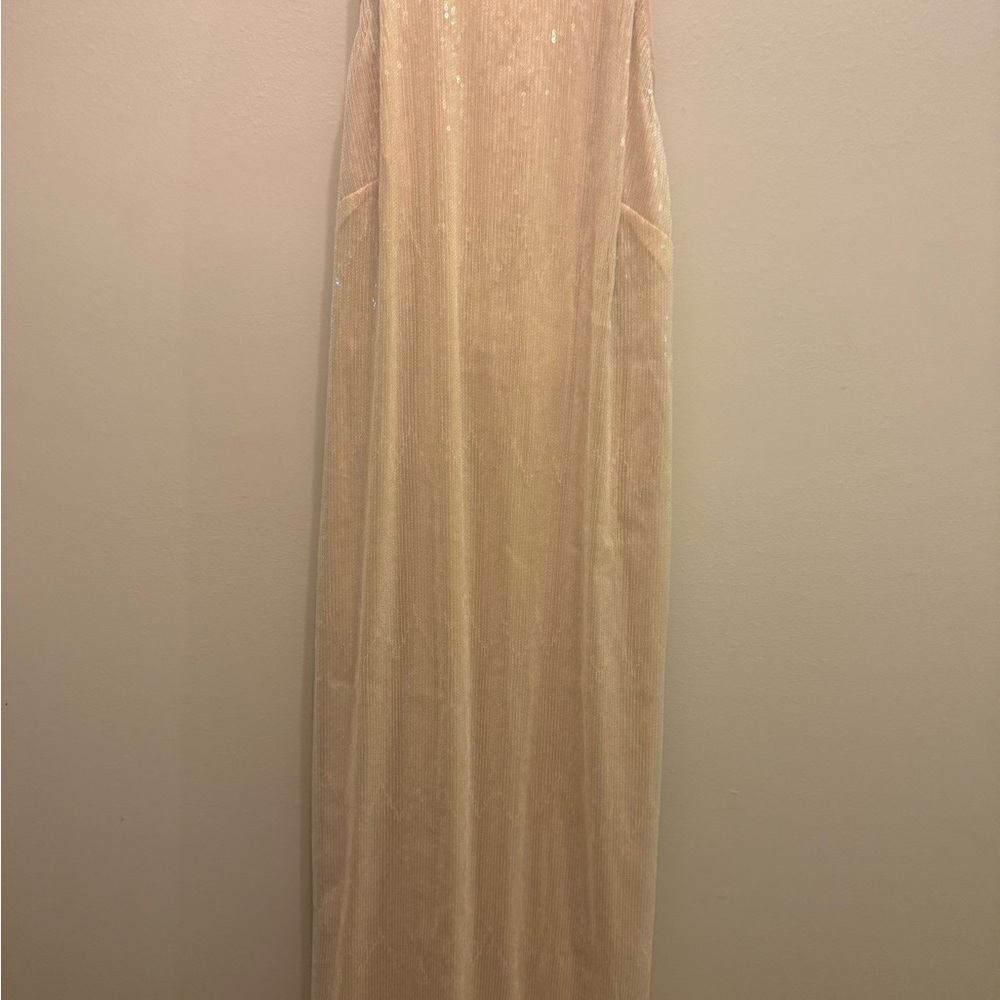 Elegant Cream Evening Gown